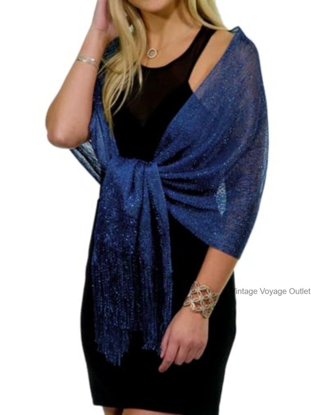 Metallic Glitter Shawl Wrap for Evening Dresses Wedding Formal Sparkly